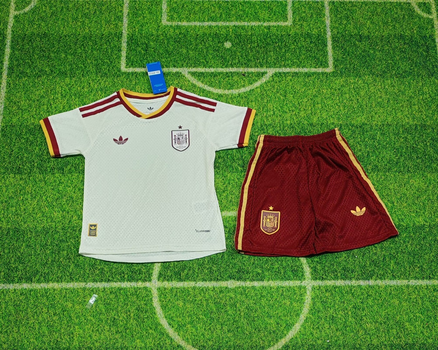 Kids-Spain 2026 World Cup Away Soccer Jersey(Player)